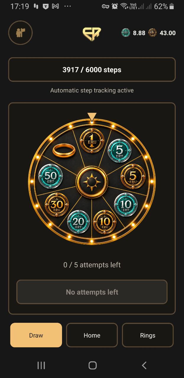 EtheRings Draw screen