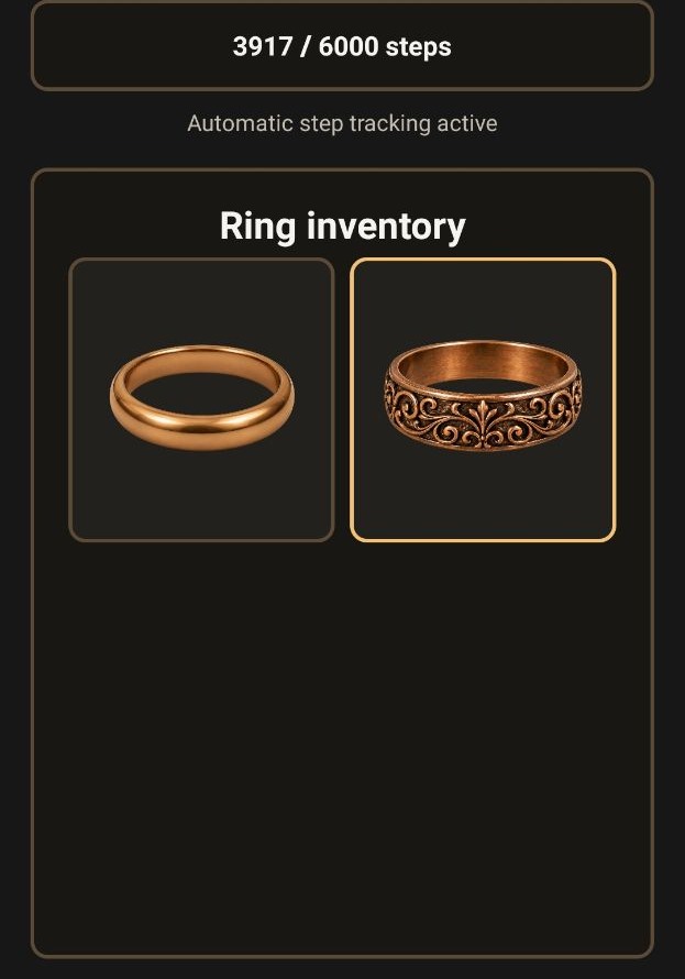 EtheRings Ring inventory screen